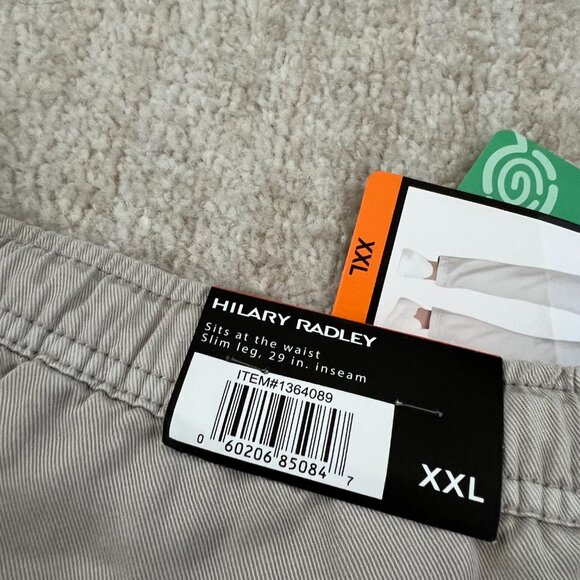 NWT Hilary Radley Tencel Pull On Drawstring Grey Pants XXL - Picture 11 of 14